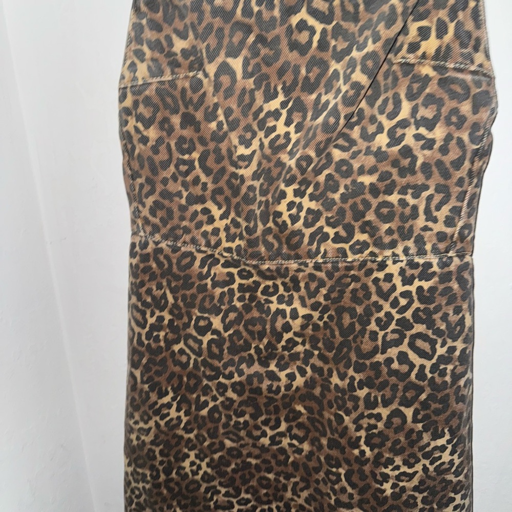 Zara Brown Leopard Pattern Dress - Picture 2 of 3